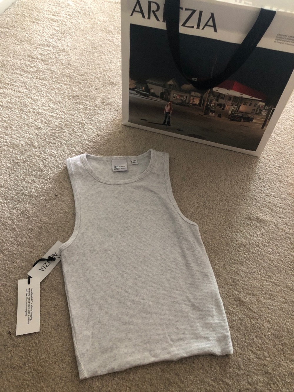 TNA - Aritzia’s Homestretch - crew cropped - XXS - grey